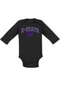 K-State Wildcats Baby Black Arch Mascot One Piece