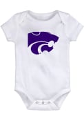 K-State Wildcats Baby White Primary Logo One Piece