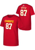 Travis Kelce Kansas City Chiefs Youth Player T-Shirt - Red
