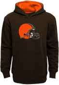 Cleveland Browns Youth Prime Hooded Sweatshirt - Brown