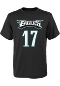 Philadelphia Eagles Youth Name and Number Player T-Shirt - Black