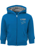 Detroit Lions Toddler Red Zone Full Zip Sweatshirt - Blue
