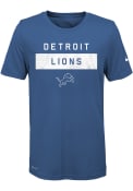 Detroit Lions Youth Legend Lift T-Shirt - Blue