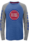 Detroit Pistons Youth Blue Fadeaway T-Shirt