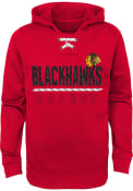 Chicago Blackhawks Youth Lace Em Up Hooded Sweatshirt - Red