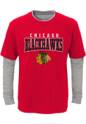 Chicago Blackhawks Youth Playmaker T-Shirt - Red