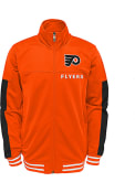 Philadelphia Flyers Youth Goal Line Track Jacket - Orange
