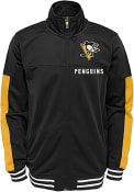 Pittsburgh Penguins Youth Goal Line Track Jacket - Black
