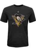 Pittsburgh Penguins Youth Pioneer Retro Fashion T-Shirt - Black