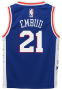 Joel Embiid Philadelphia 76ers Boys Outer Stuff Road Basketball Jersey - Blue