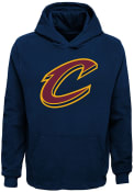 Cleveland Cavaliers Boys Primary Hooded Sweatshirt - Navy Blue