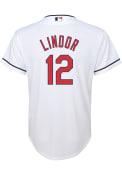 Francisco Lindor Cleveland Indians Boys Outer Stuff Home Baseball Jersey - White
