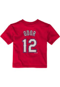 Rougned Odor Texas Rangers Toddler Red Name and Number Tee
