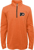 Philadelphia Flyers Boys Polymer 1/4 Zip Pullover - Orange
