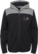 Philadelphia Flyers Boys Centripedal Full Zip Hooded Sweatshirt - Black