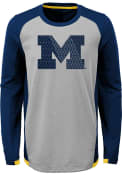 Michigan Wolverines Youth Mainframe T-Shirt - Grey