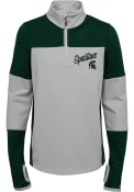 Michigan State Spartans Girls Frequency 1/4 Zip - Green