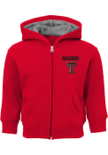 Texas Tech Red Raiders Baby Red Zone Full Zip Sweatshirt - Black