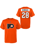 Claude Giroux Philadelphia Flyers Youth Name and Number T-Shirt - Orange