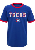 Philadelphia 76ers Youth Key Fashion T-Shirt - Blue