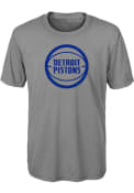 Detroit Pistons Youth Defensive T-Shirt - Grey