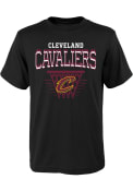 Cleveland Cavaliers Youth Tech Net T-Shirt - Black