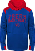 Philadelphia 76ers Boys Off The Court Hooded Sweatshirt - Blue