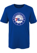 Philadelphia 76ers Boys Blue Primary Logo T-Shirt