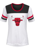 Chicago Bulls Girls Point Guard Fashion T-Shirt - White