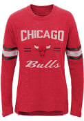 Chicago Bulls Girls Team Captain Long Sleeve T-shirt - Red