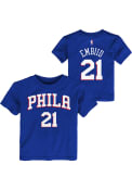 Joel Embiid Philadelphia 76ers Toddler Outer Stuff Name and Number T-Shirt - Blue