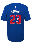Blake Griffin Detroit Pistons Boys Outer Stuff Name and Number T-Shirt - Blue