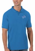 Detroit Lions Antigua Legacy Pique Polo Shirt - Blue