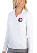 Chicago Cubs Womens Antigua Tribute Polo Shirt - White
