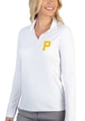 Pittsburgh Pirates Womens Antigua Tribute Polo Shirt - White