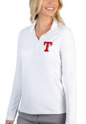 Texas Rangers Womens Antigua Tribute Polo Shirt - White