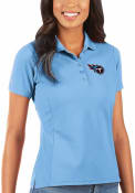 Tennessee Titans Womens Antigua Legacy Pique Polo Shirt - Blue