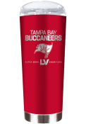Tampa Bay Buccaneers Super Bowl LV Champions 18oz Laser Etched Stainless Steel Tumbler - Red