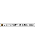Missouri Tigers 2x19 University Auto Strip - White