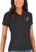 Arizona Coyotes Womens Antigua Legacy Pique Polo Shirt - Black