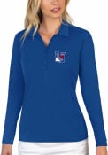 New York Rangers Womens Antigua Tribute Polo Shirt - Blue