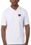 Washington Huskies Antigua Legacy Pique Polo Shirt - White