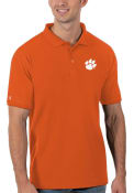 Clemson Tigers Antigua Legacy Pique Polo Shirt - Orange