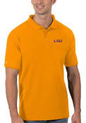 LSU Tigers Antigua Legacy Pique Polo Shirt - Gold