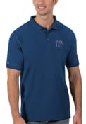 Memphis Tigers Antigua Legacy Pique Polo Shirt - Blue