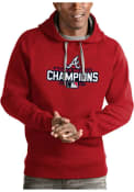 Atlanta Braves Antigua 2021 World Series Champions Victory Hooded Sweatshirt - Red