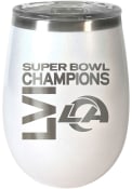 Los Angeles Rams Super Bowl LVI Champions 10 oz Opal Wine Stainless Steel Tumbler - White