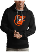 Baltimore Orioles Antigua Victory Hooded Sweatshirt - Black