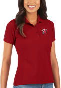Utah Utes Womens Antigua Legacy Pique Polo Shirt - Red