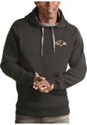 Baltimore Ravens Antigua Victory Hooded Sweatshirt - Charcoal